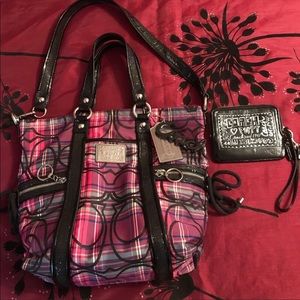 Coach Poppy bag & Wristlet